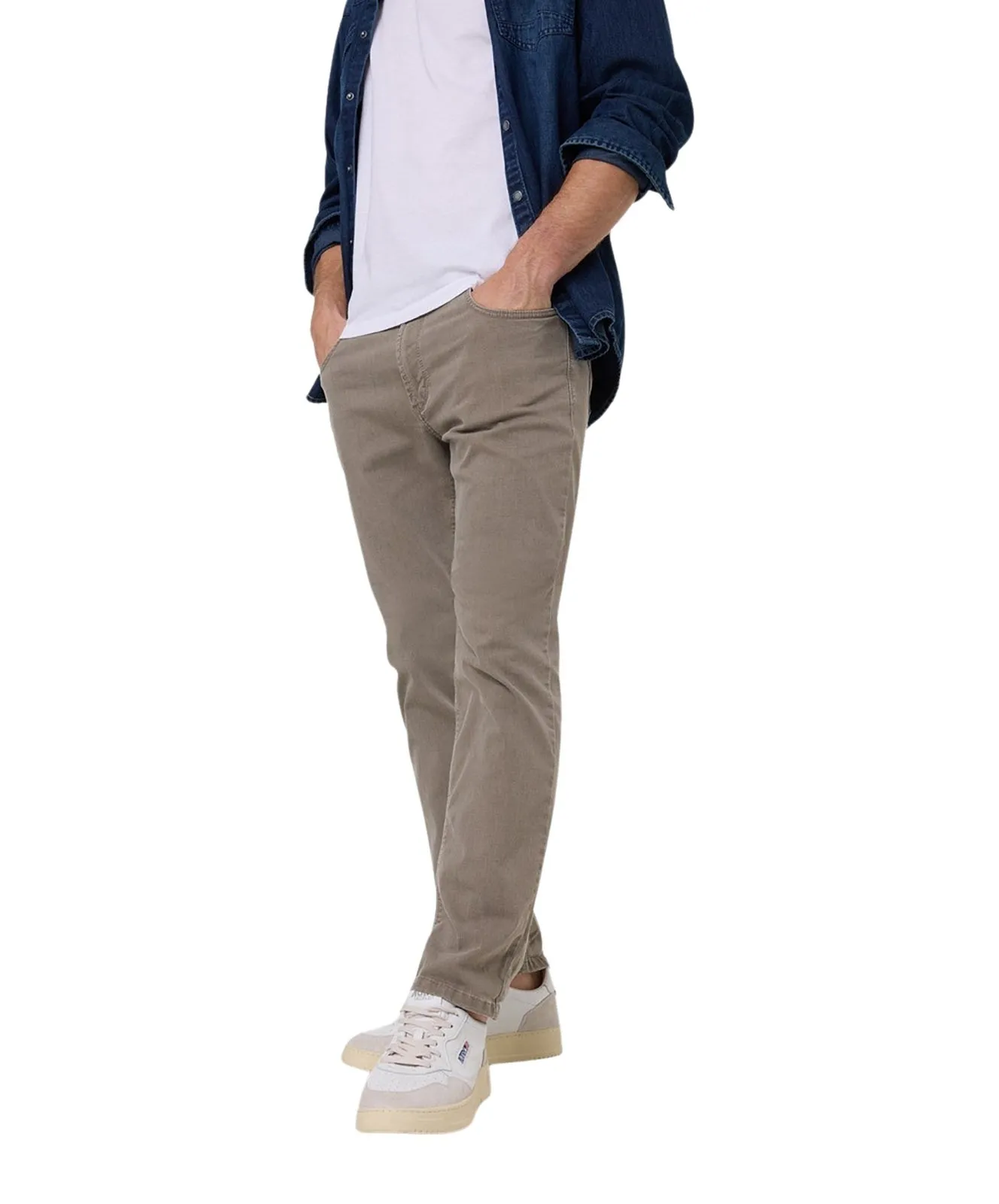 Herren Jeans Rando 1680 von Pioneer in Light Brown Stonewash