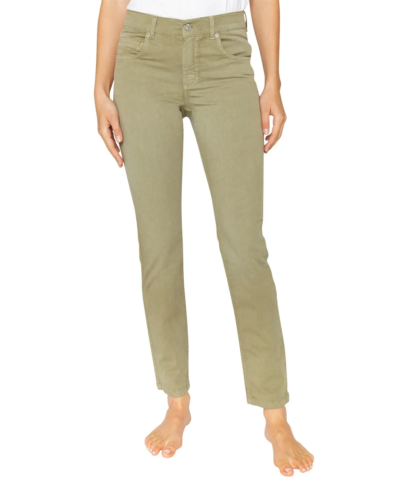 Damen Jeans Cici von Angels in Light Khaki Used