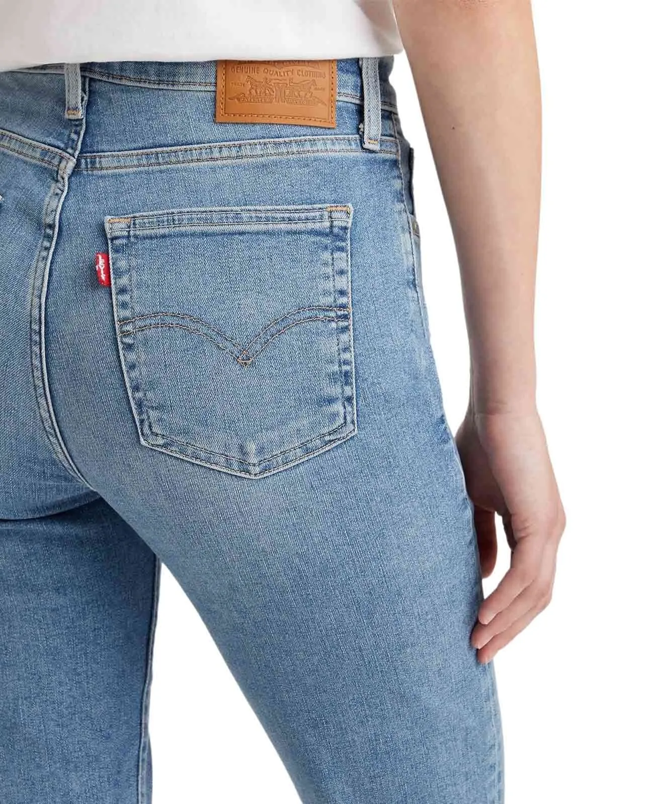 Damen Jeans 724 High Rise von Levis in Blue Wave Light