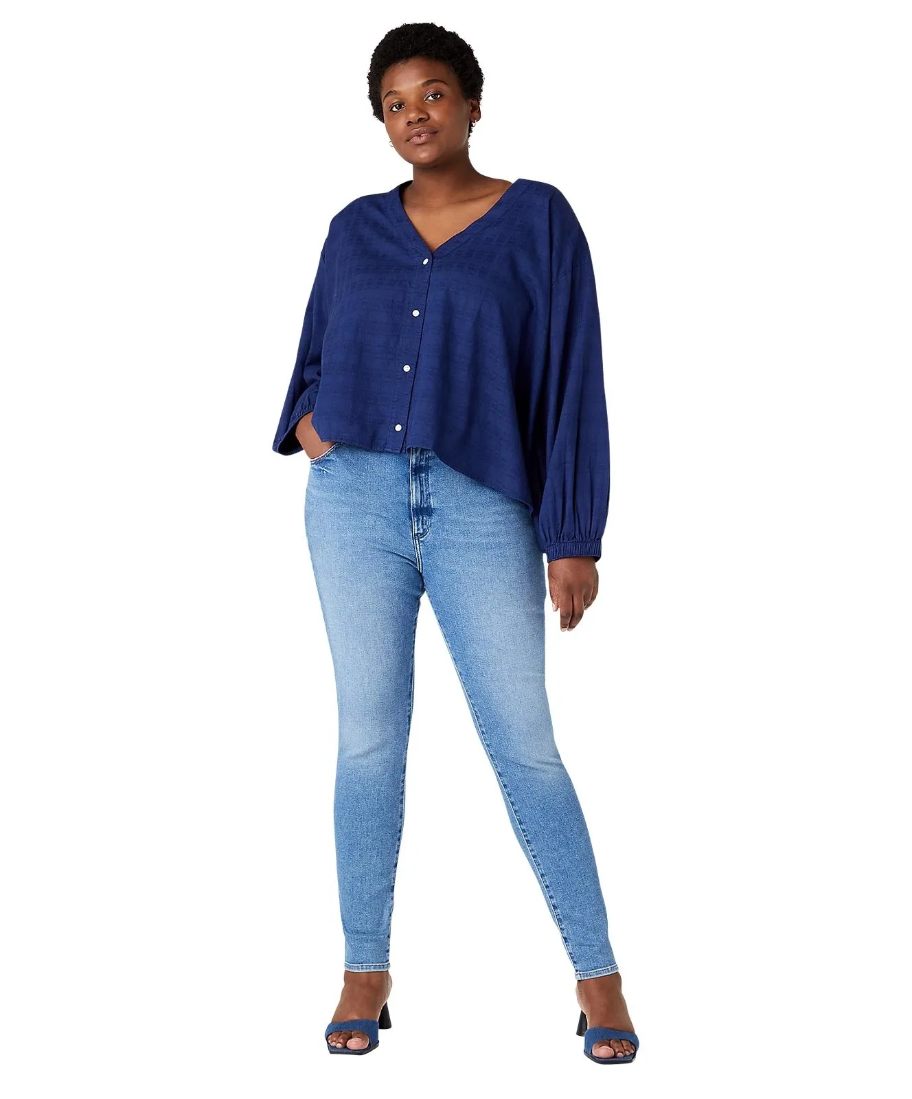 Damen Jeans High Rise Jeans von Wrangler in River