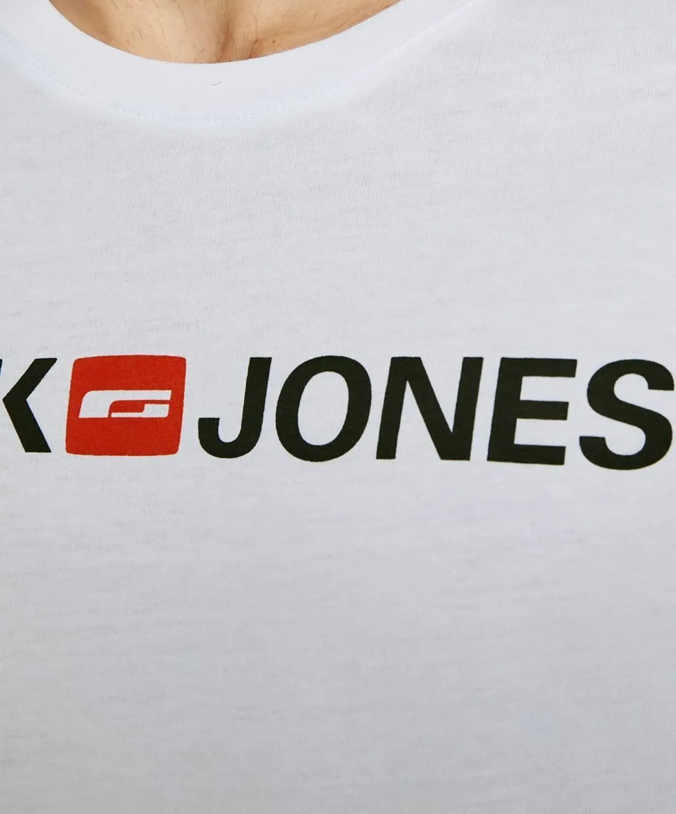 Herren Shirt Corp Logo Tee von Jack & Jones in White