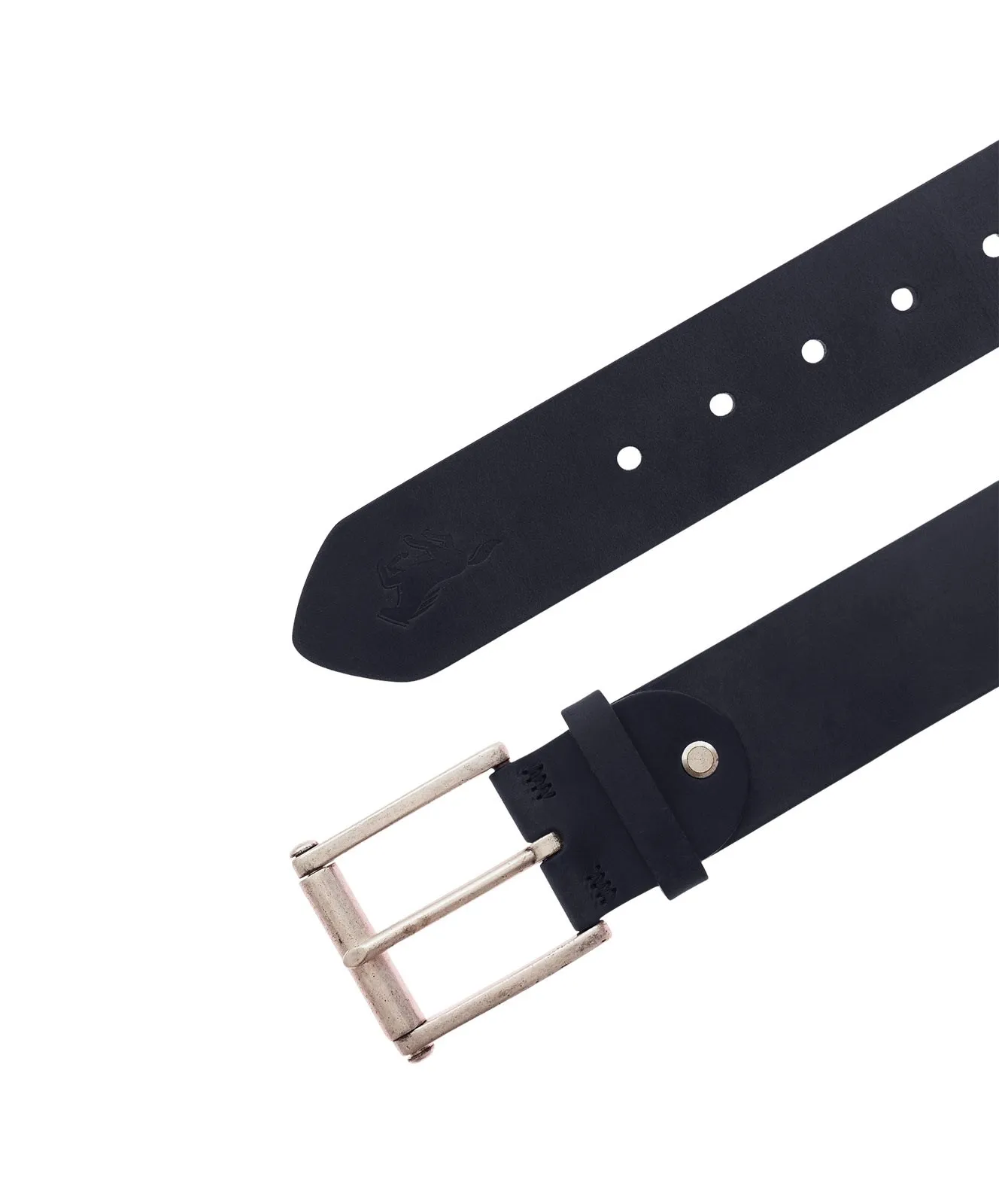 Herren Gürtel Vollrindleder-Herrengürtel in 45 mm von Mustang in Schwarz