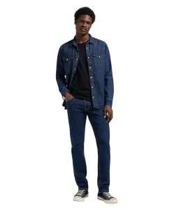 Lee Daren Zip Fly Jeans in Rinse-Waschung