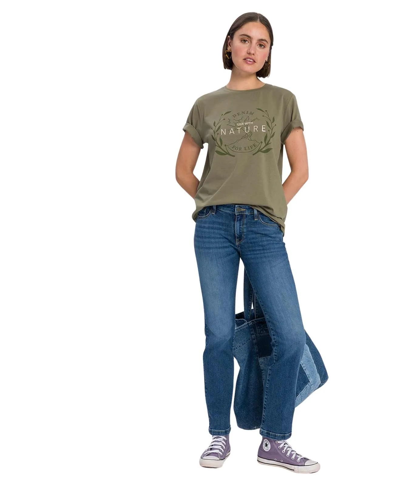 Damen Jeans Lauren von Cross in Dark Blue Used