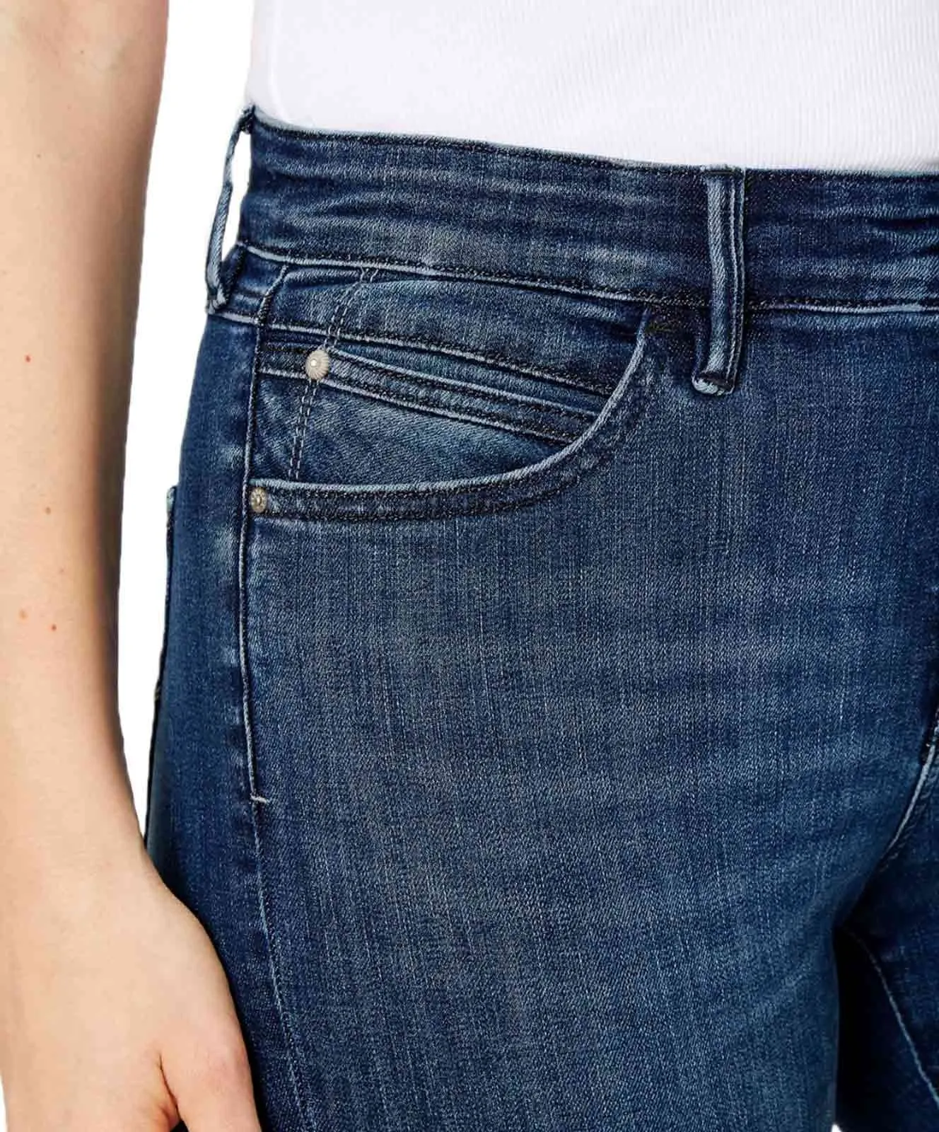 Damen Jeans Pat von Paddocks in Dark Blue Used Moustache