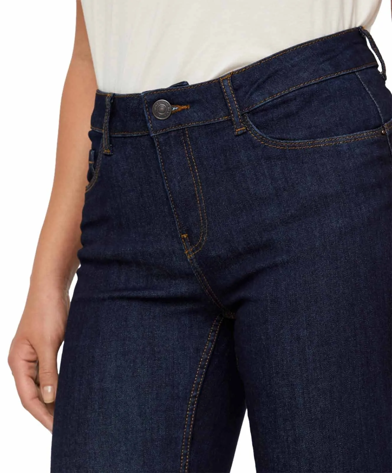 Damen Jeans Seven von Vero Moda in Dark Blue Denim