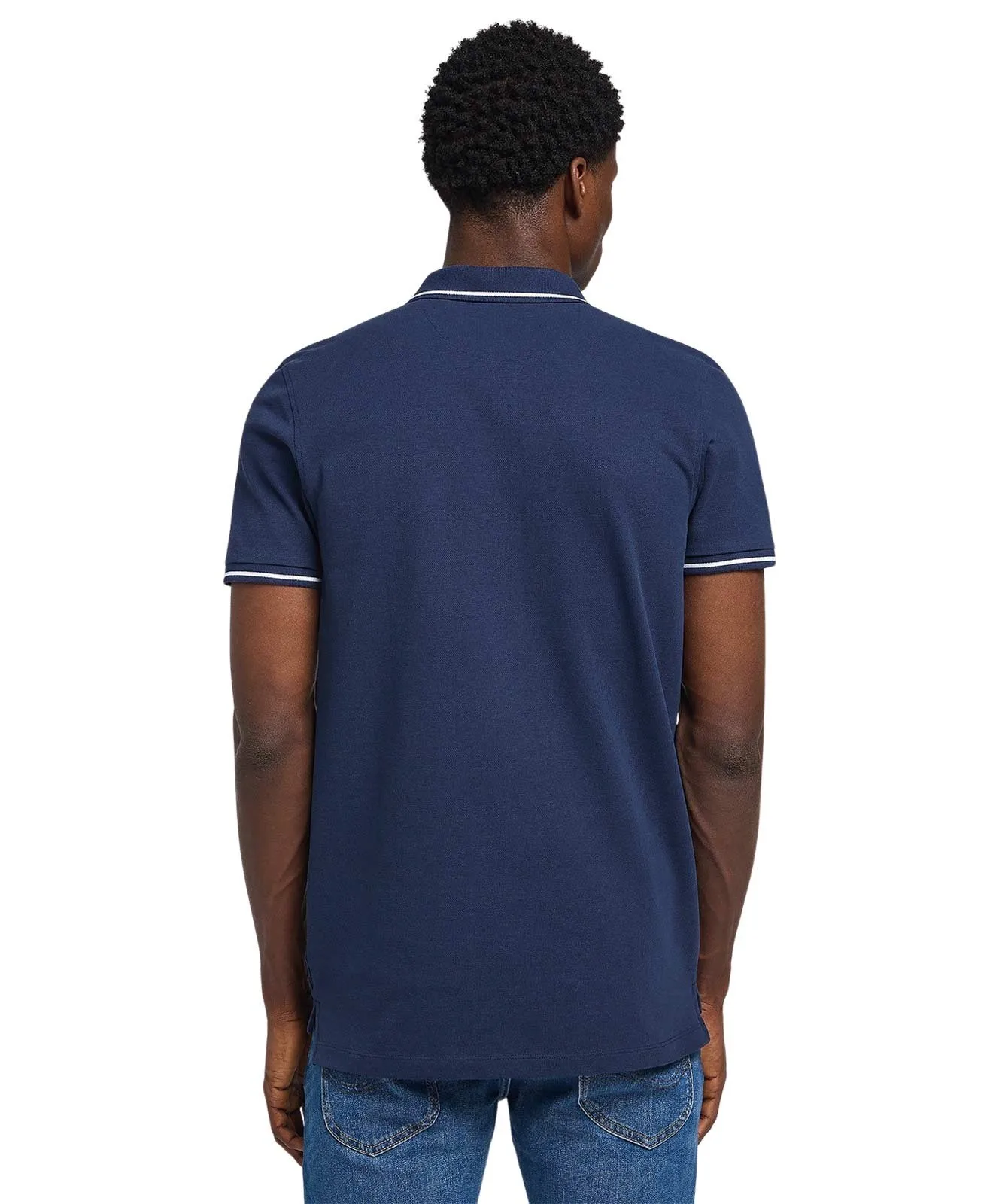 Herren Shirt Pique Polo von Lee in Navy