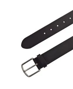 Mustang Ledergürtel in Schwarz mit matter Dornschließe