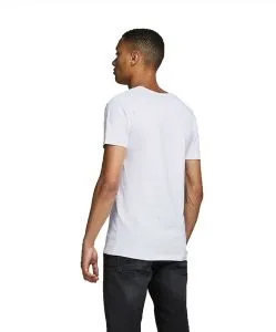 Jack & Jones T-Shirt Basic V-Neck in Weiß