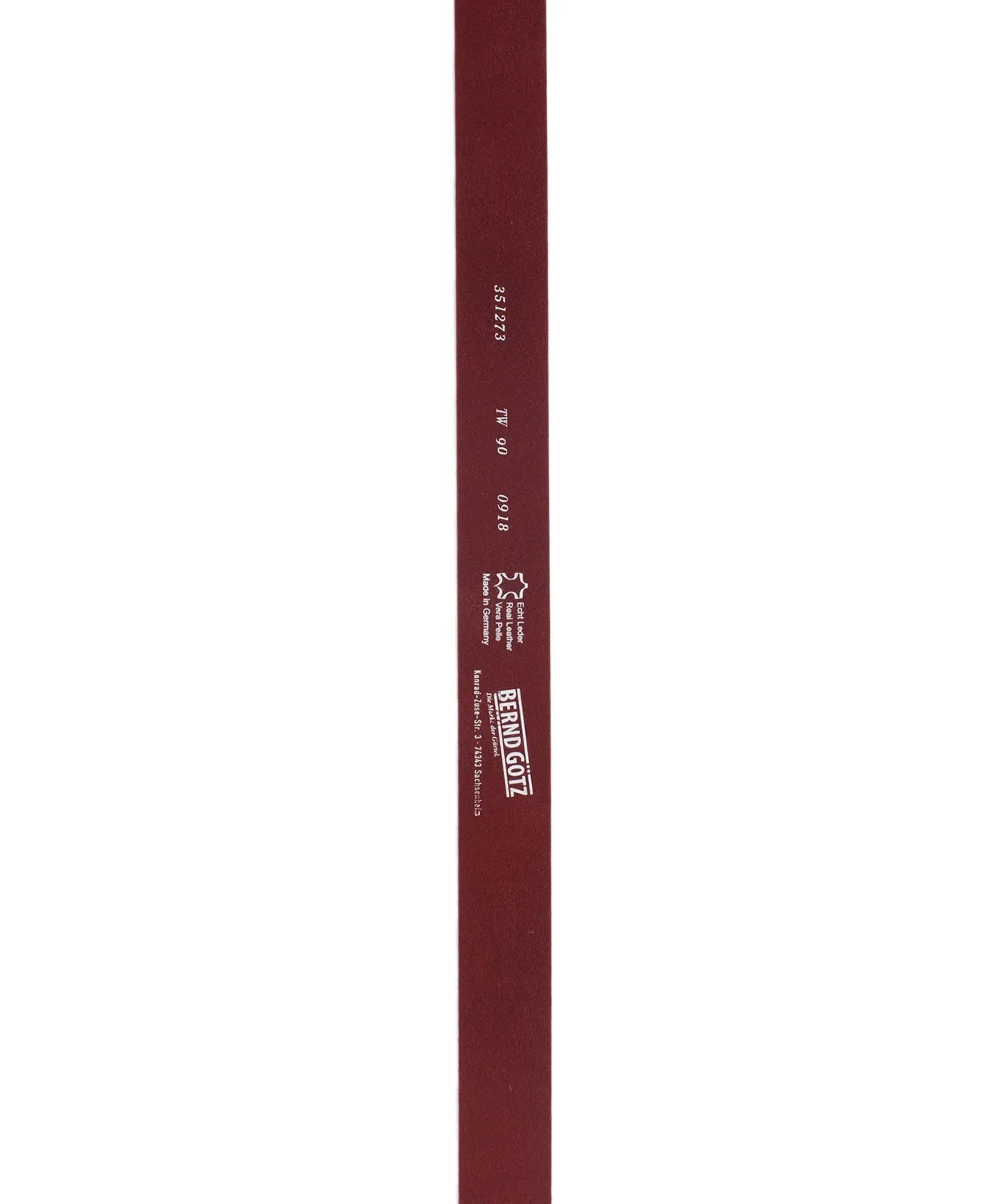 Damen Gürtel 3,5cm Nappaledergürtel von Bernd Götz in Rot