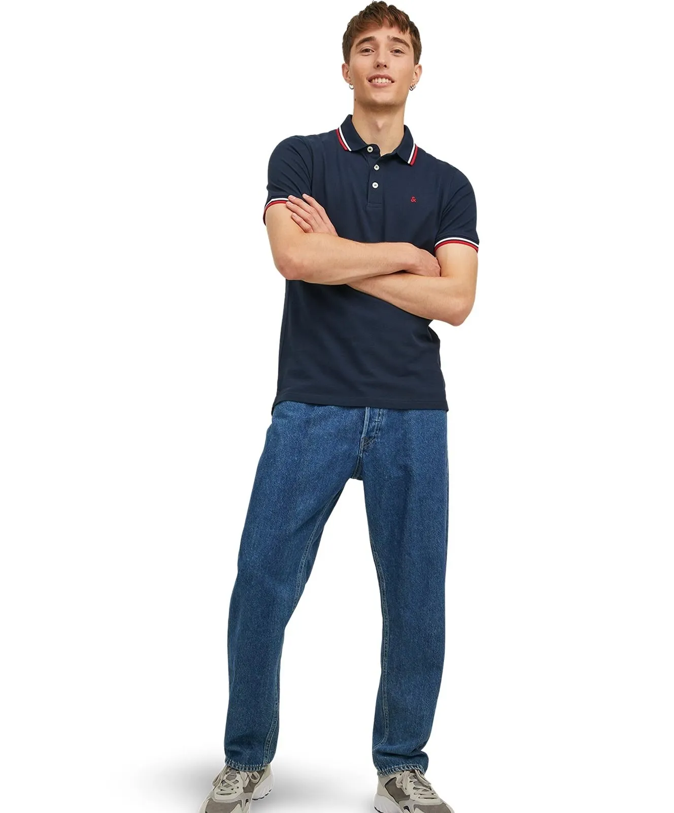 Herren Shirt Epaulos von Jack & Jones in Navy Blazer
