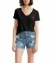 Damen Shirt Perfect V-Neck Tee  von Levis in Kaviar