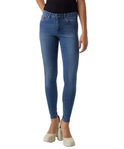 Vero Moda Alia Jeans Skinny Fit in Mittelblau