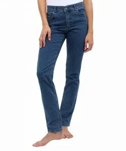 Angels Cici Jeans in mittelblauer Stone-Waschung