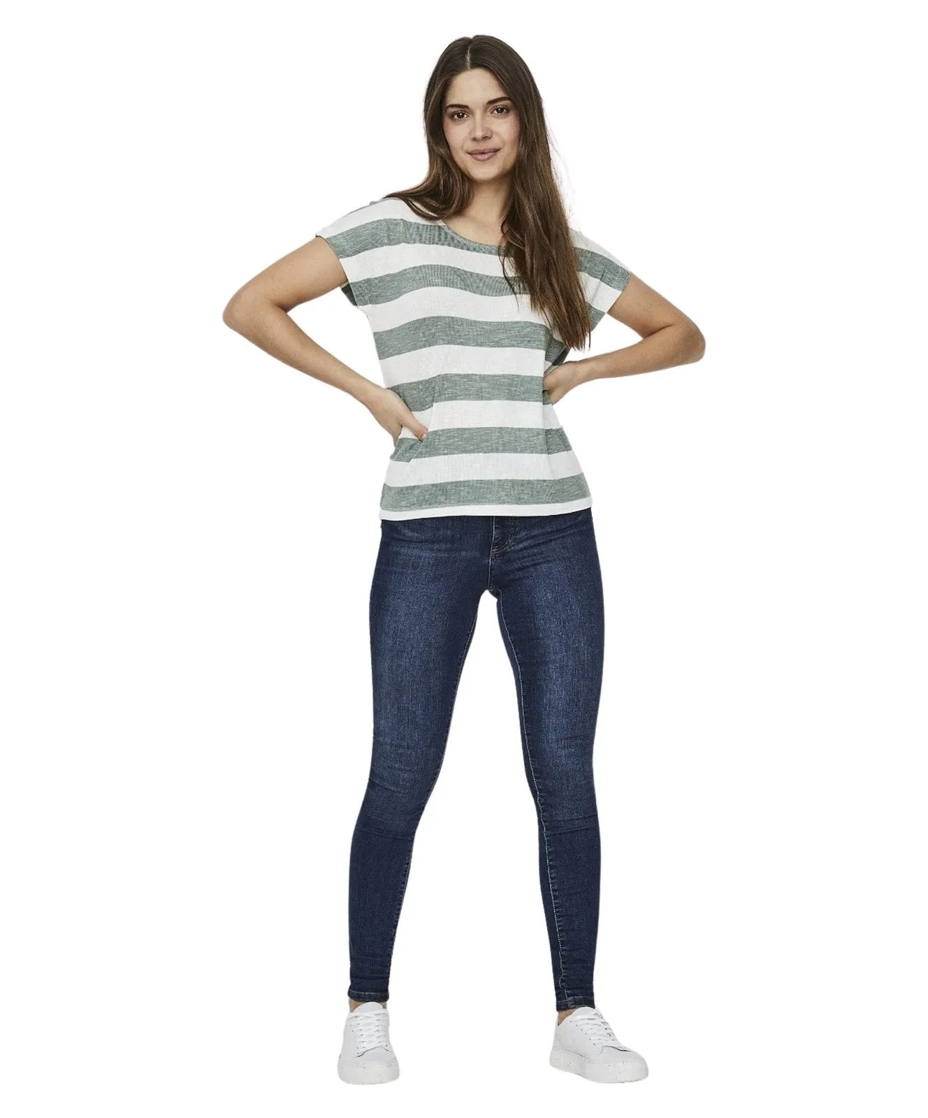 Damen Shirt Wide von Vero Moda in Laurel Wreath Snow White