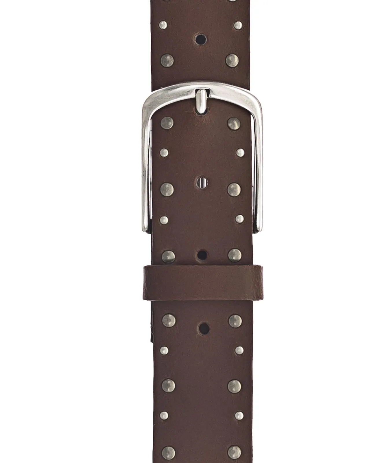 Damen Gürtel 35mm Ledergürtel mit Nieten von Mustang in Baileys