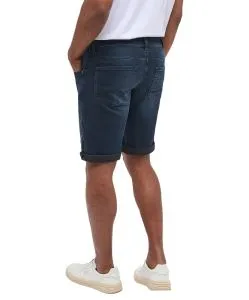 Mustang Chicago Shorts aus Stretch Denim in dunklem Used