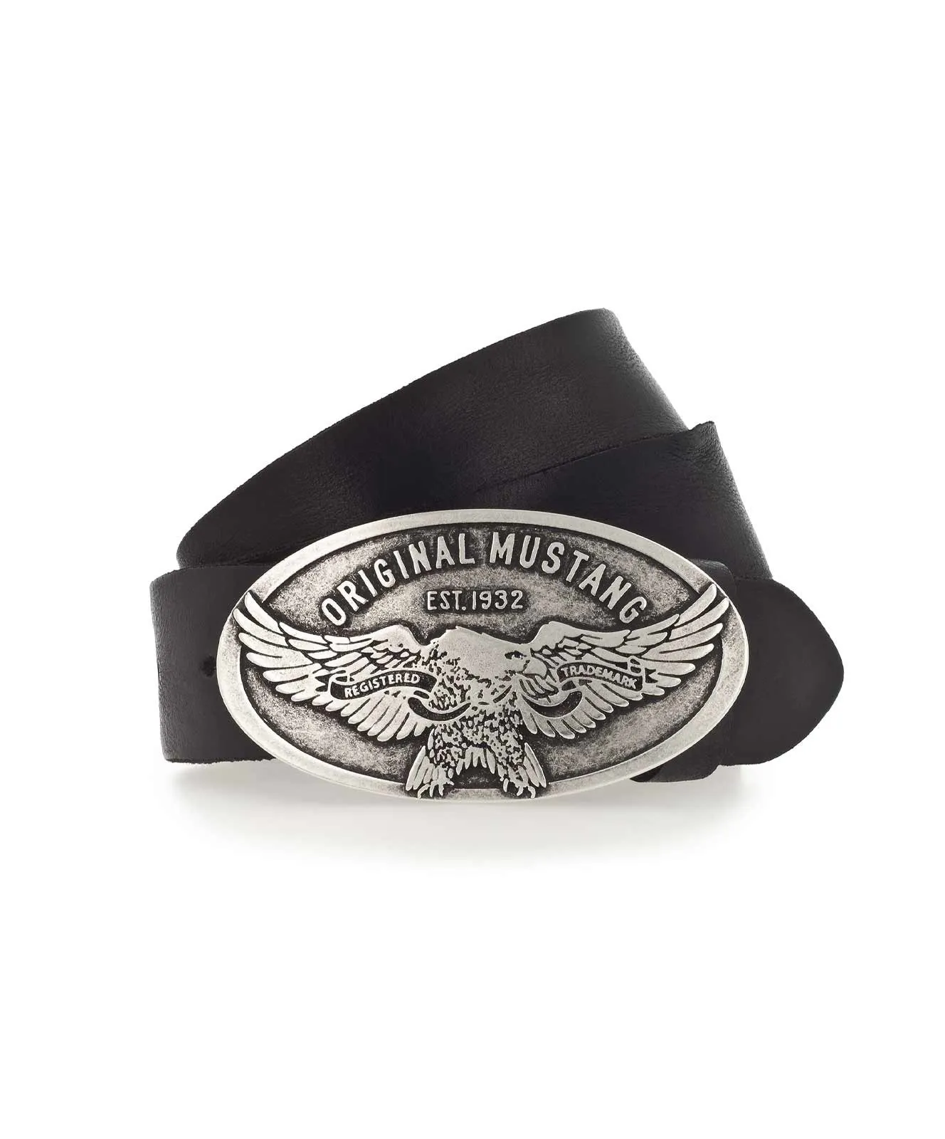 Herren Gürtel 40 mm Gürtel MG2069R13 von Mustang in Black