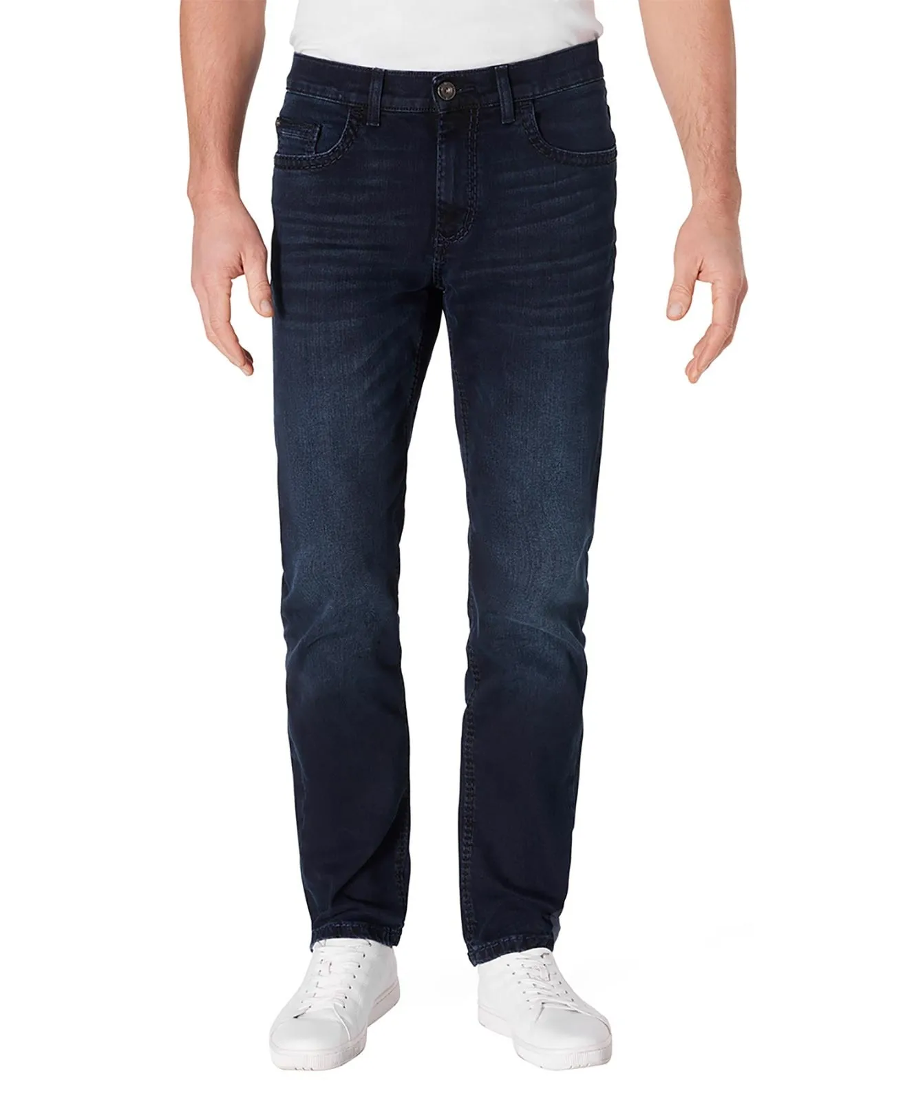 Herren Jeans Rando 1654 von Pioneer in Dark Blue Used Whisker