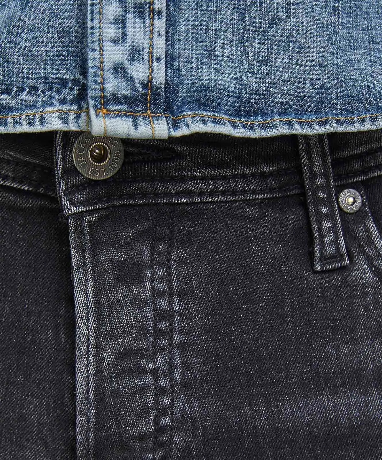 Herren Jeans Glenn Original von Jack & Jones in Black Denim