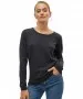 Damen Pullover Care von Vero Moda in Dark Grey Melange