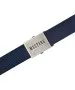 Herren Gürtel 40 mm Baumwoll-Bandgürtel von Mustang in Blau