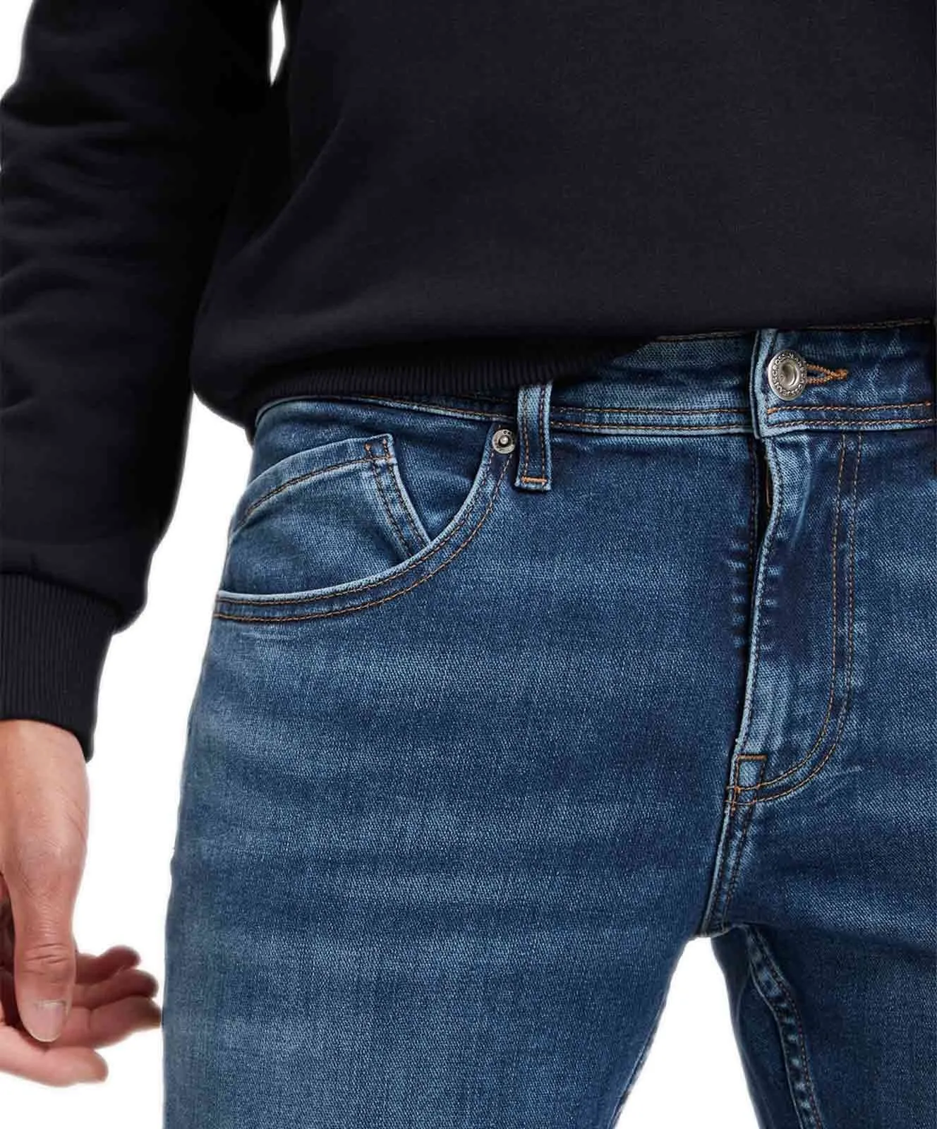 Herren Jeans Jimi von Cross in Dark Mid Blue