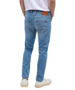 Mustang Oregon Slim fit Jeans in hellblauer Waschung