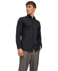 Jack & Jones Hemd Parker mit Langarm in Schwarz