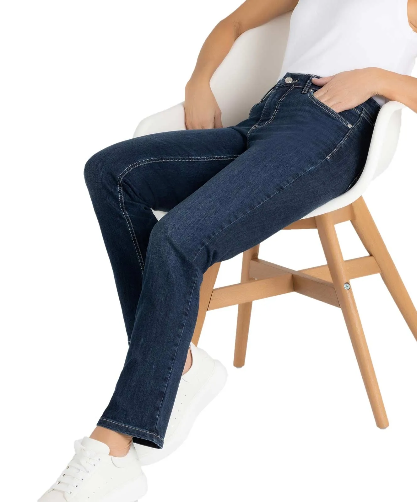 Damen Jeans Melanie von MAC in New Basic Wash