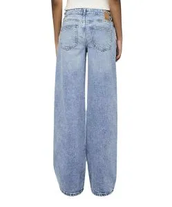 Pieces Wide Leg Jeans Selma in Light Blue