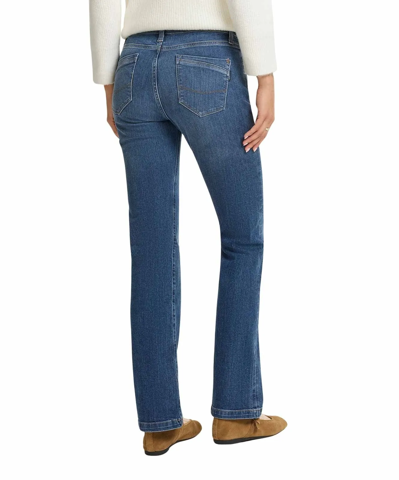 Damen Jeans Lauren von Cross in Dark Mid Blue