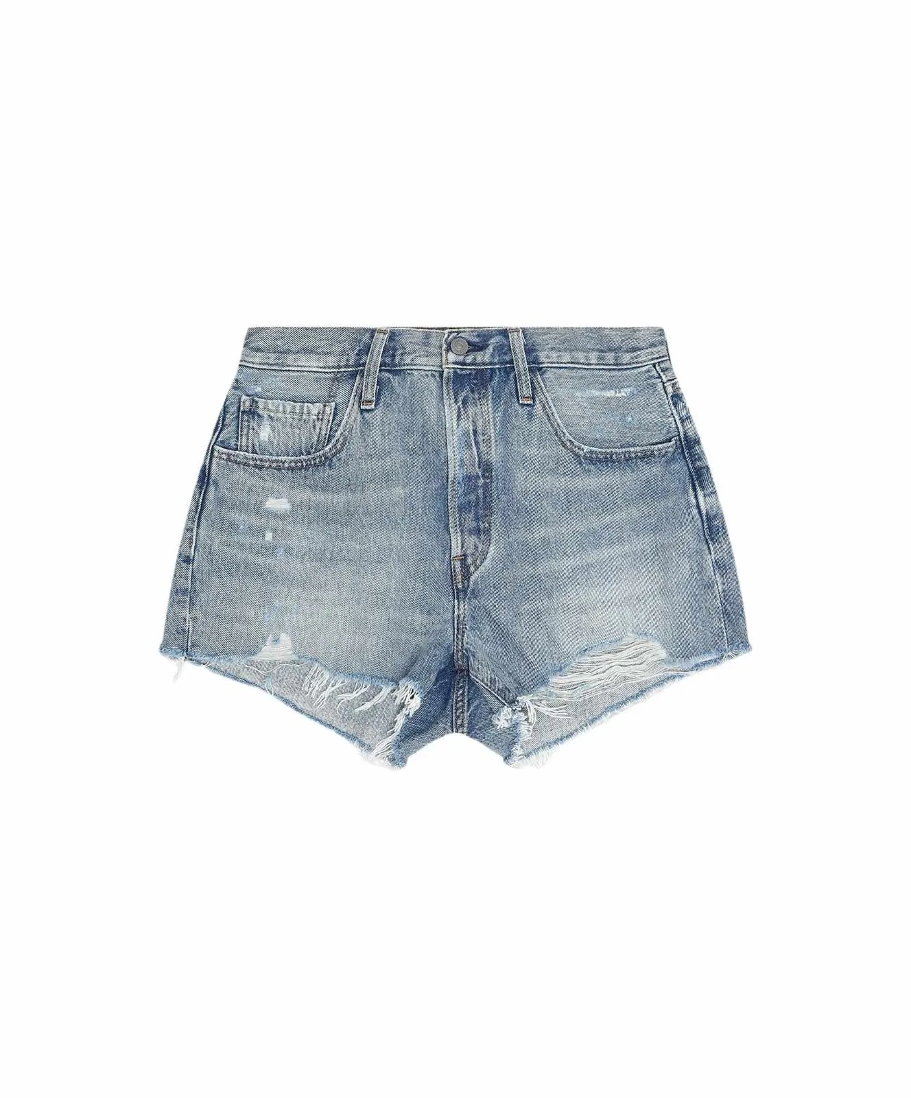 Damen Jeans 501 Original Short von Levis in Vague Finish