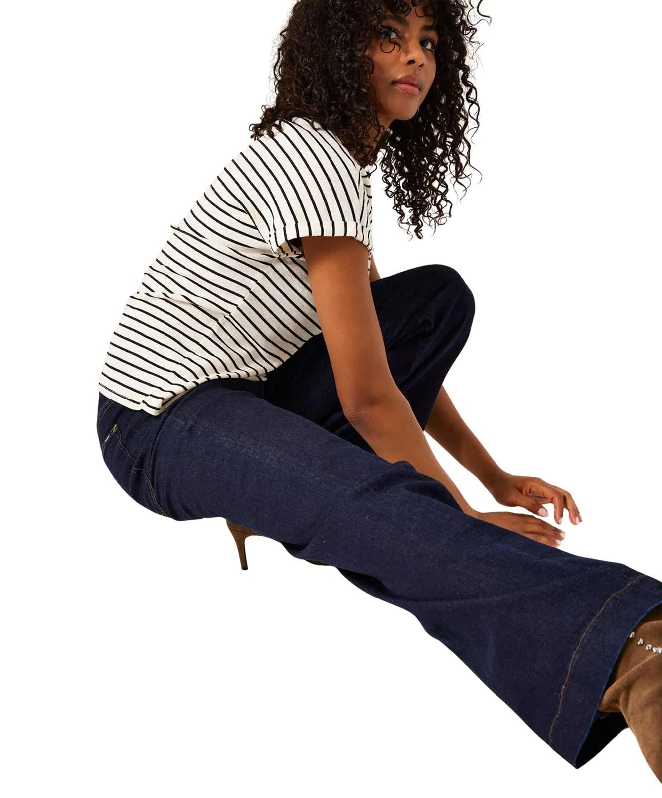 Damen Jeans Celia Wide von Garcia in Rinsed