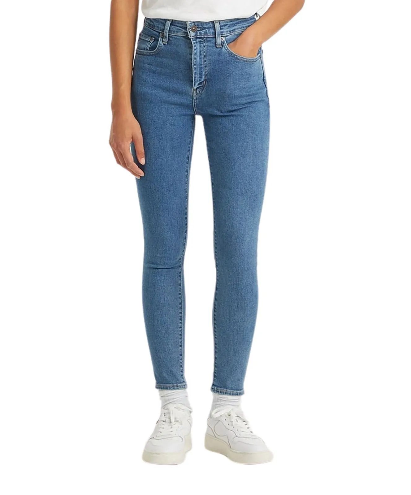 Damen Jeans 721 High Rise Skinny von Levis in Beach Break Stone