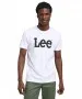 Herren Shirt Wobbly Logo Tee von Lee in White