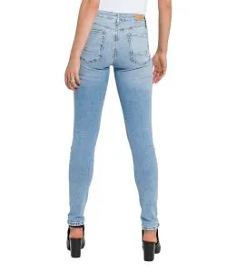 Coss Jeans Alan mit Skinny Fit in hellblauer Used Waschung