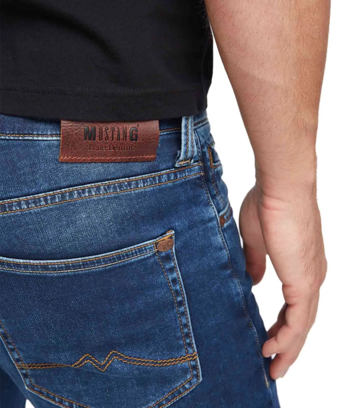Herren Jeans Oregon Tapered K von Mustang in Medium Washed