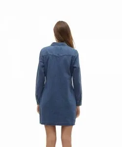 Vero Moda Denim-Kleid Jennie in Stone-Waschung