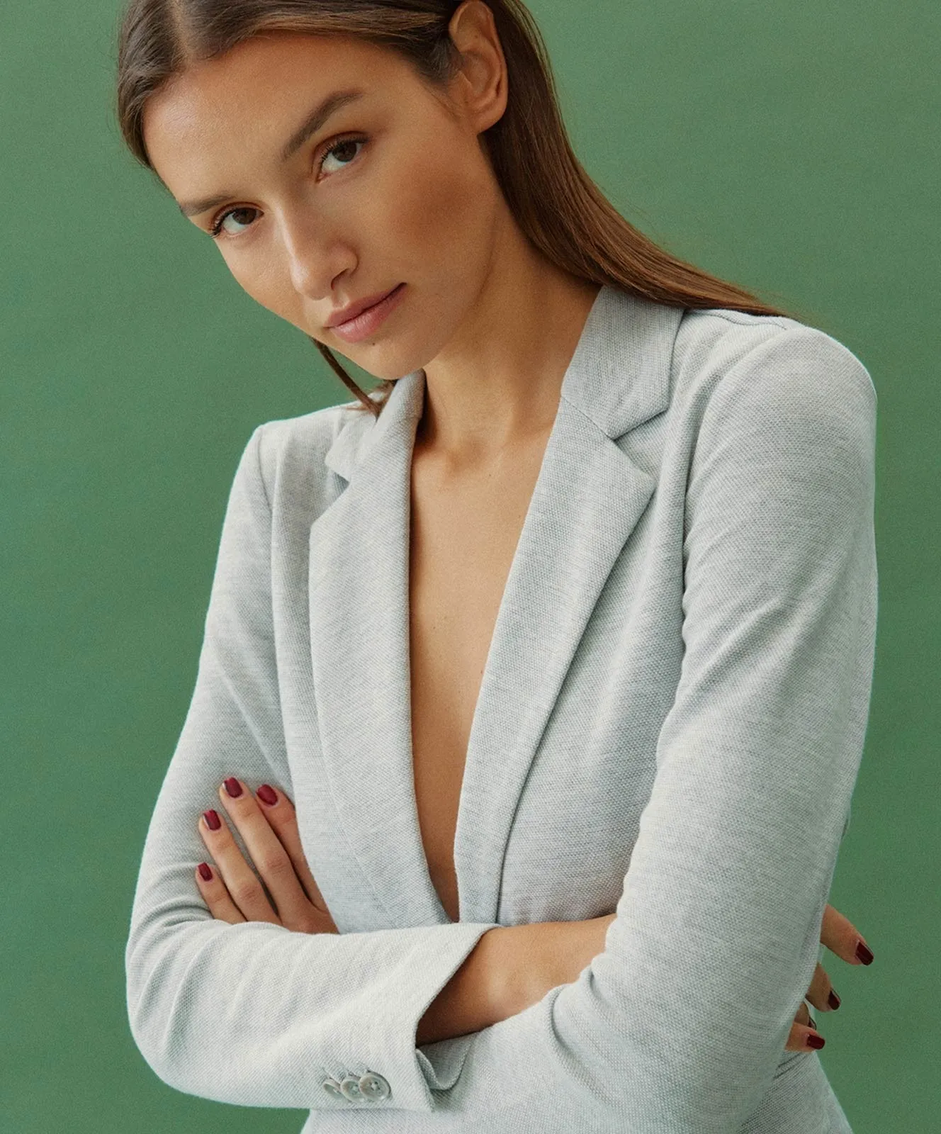 Damen Jacke Julia von Vero Moda in Light Grey Melange