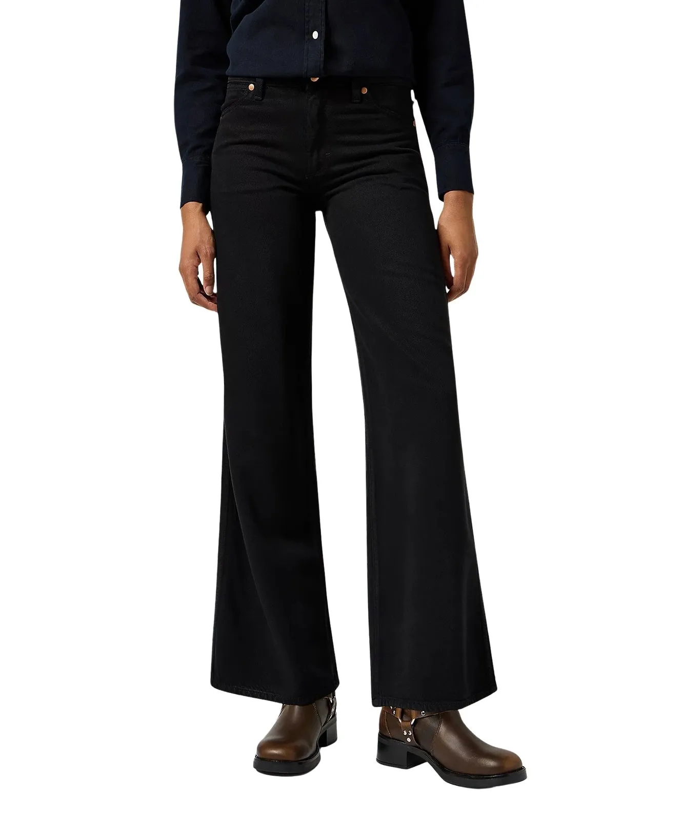 Damen Jeans World Wide von Wrangler in Midnight Ride