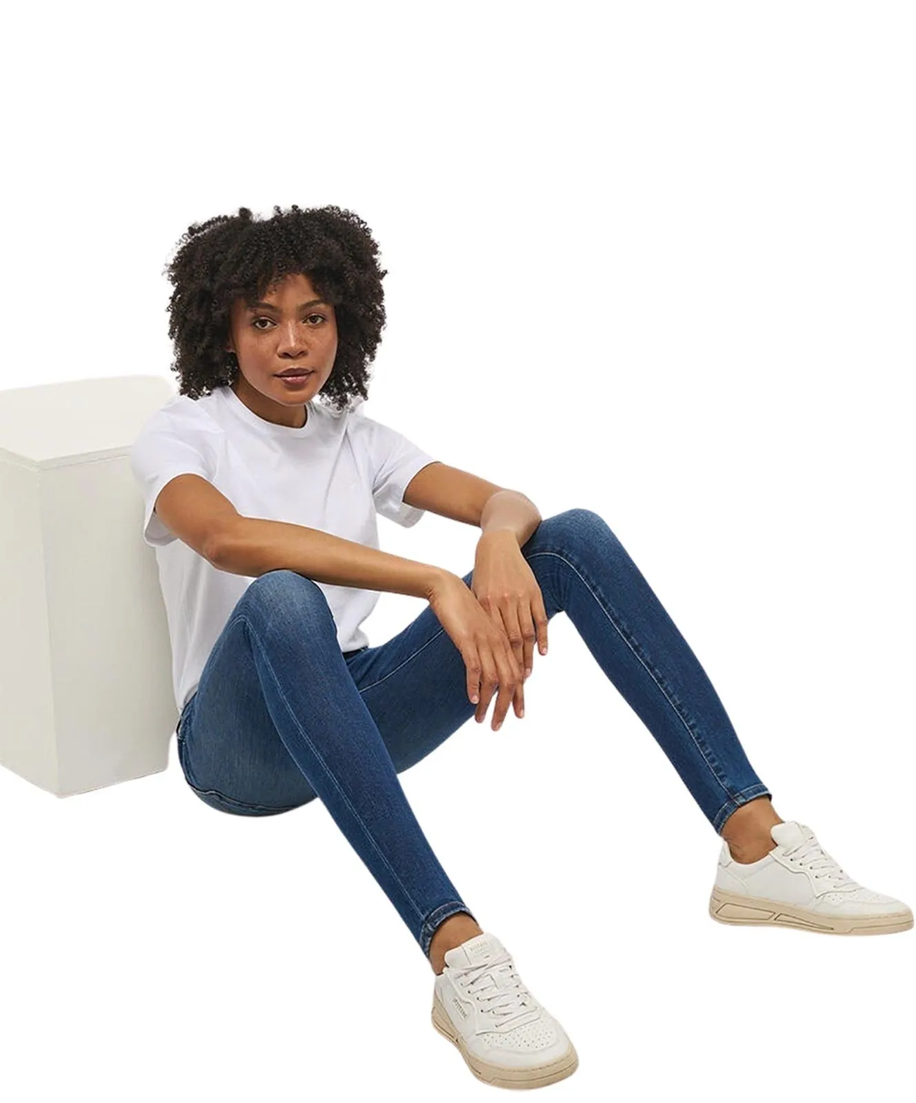 Damen Jeans Quincy Skinny von Mustang in Mittelblaue