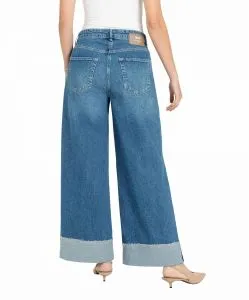 Mac Jeans Nevada Superwide Leg  in Night Sky-Waschung