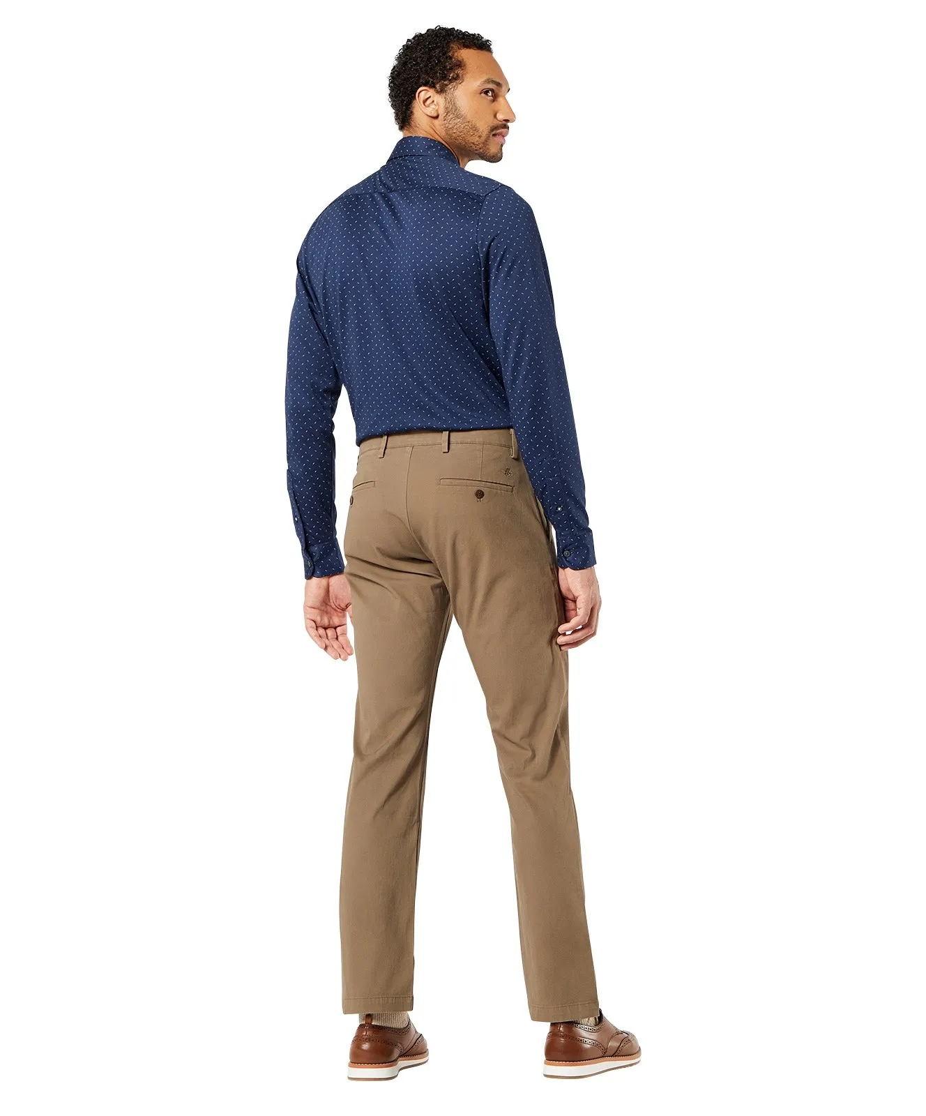 Herren Hose Chino Straight von Dockers in Brownstone