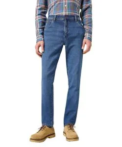 Wrangler Texas Slim Jeans in Ridge Waschung