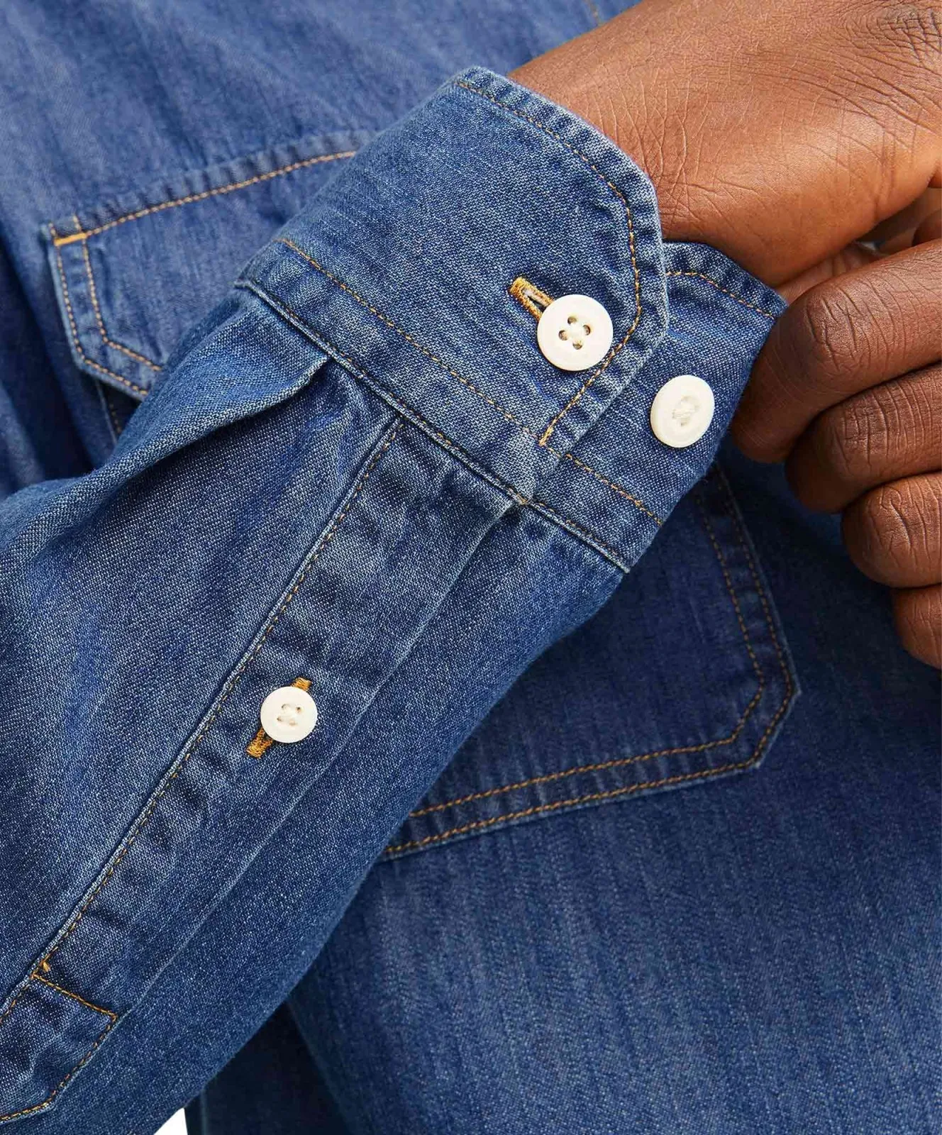Herren Hemd Travis von Jack & Jones in Medium Blue
