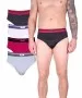 Herren Unterwäsche Microfaser-Slips im 4er-Pack von 7DAYS Bodywear in Mehrfarbig