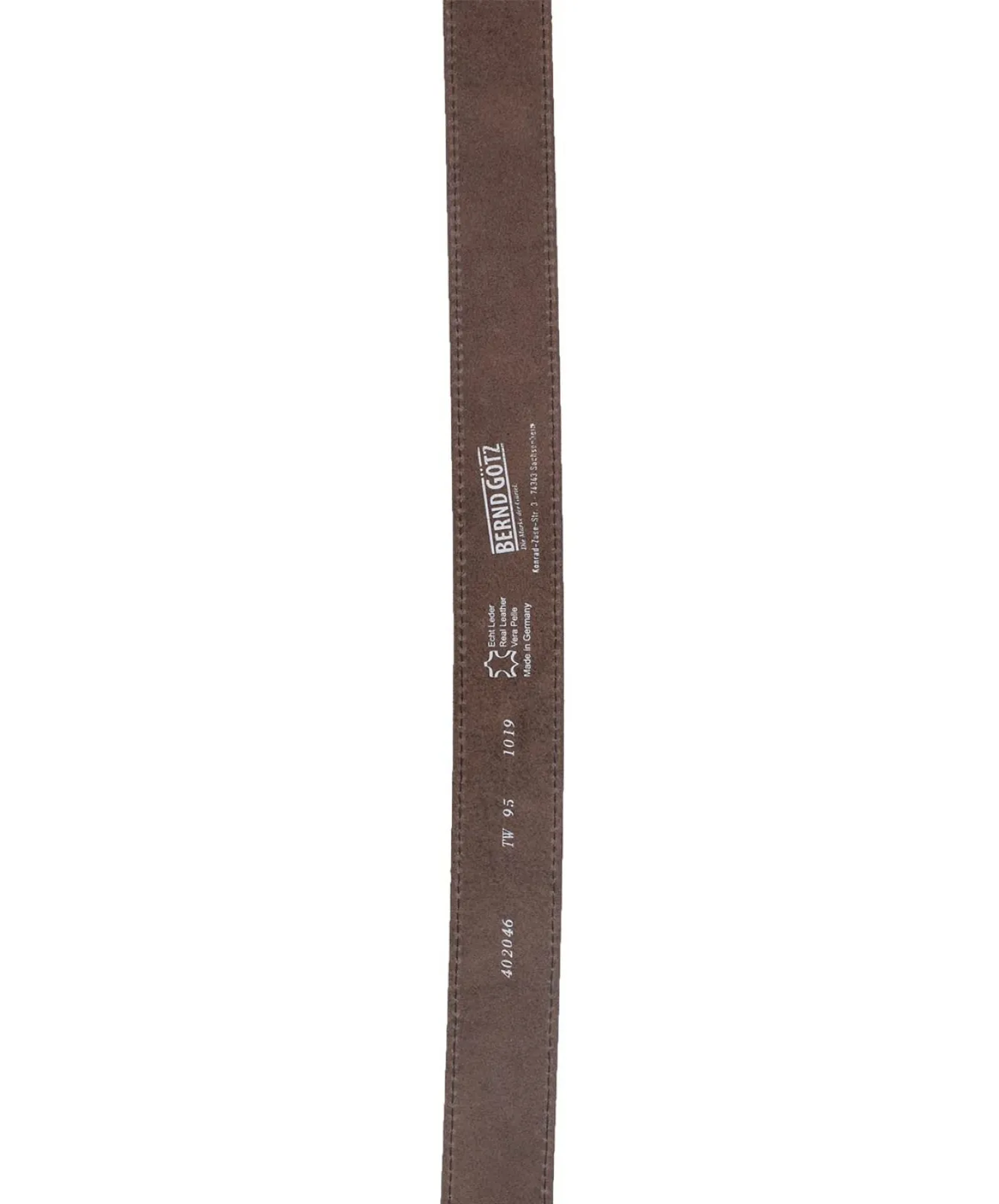 Herren Gürtel 402046 4cm Pull-Up Lederg. Naht von Bernd Götz in Dunkelbraun