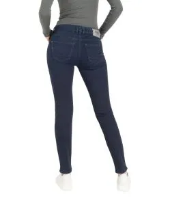 MAC Rich Slim Jeans mit Umgeschlagenem Saum in Dunkelblau