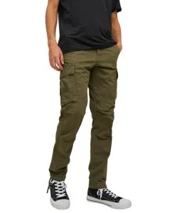 Jack & Jones Cargohose Stace Trucker in Olive Night